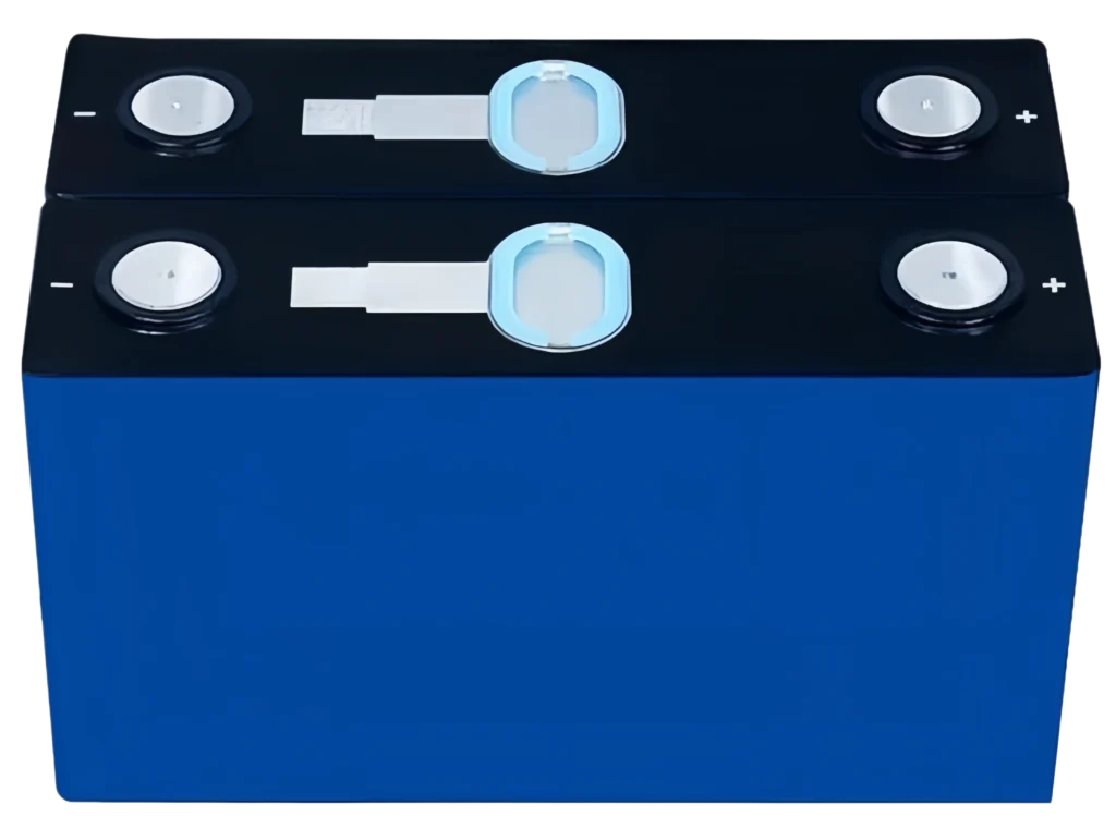 Authentic product photo of fresh CALB L194F130B Grade A 130Ah LiFePO4 cells in original blue shell, showcasing precision terminals and intact QR codes for full traceability.