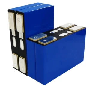 Four blue Grade A Lixin 25Ah LiFePO4 prismatic battery cells with laser-welded terminals and scannable factory QR codes.