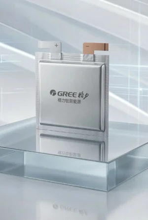 Silver GREE 70Ah LTO pouch battery cell with original factory foil tabs, optimized for 10C high-discharge and ultra-fast charging in extreme environments.