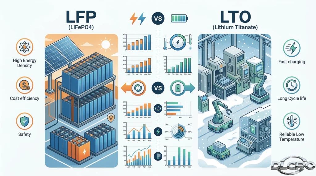 A conceptual photorealistic 3D image illustrating the bridge between a traditional electrical power grid (left) and a glowing, next-generation networked smart grid concept (right), with a metallic connector engraved with 'DLCPO Power Technology — Bridging Tomorrow' in the center.