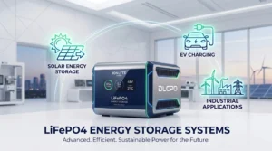 LiFePO4-Batterie, die in Solarstromspeichern, Elektrofahrzeugen und industriellen Anlagen zum Einsatz kommt