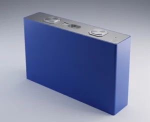DLCPO factory-direct fresh EVE LF648K 648Ah prismatic LFP battery cell featuring premium blue insulation casing and robust terminals for high-voltage industrial utility ESS.